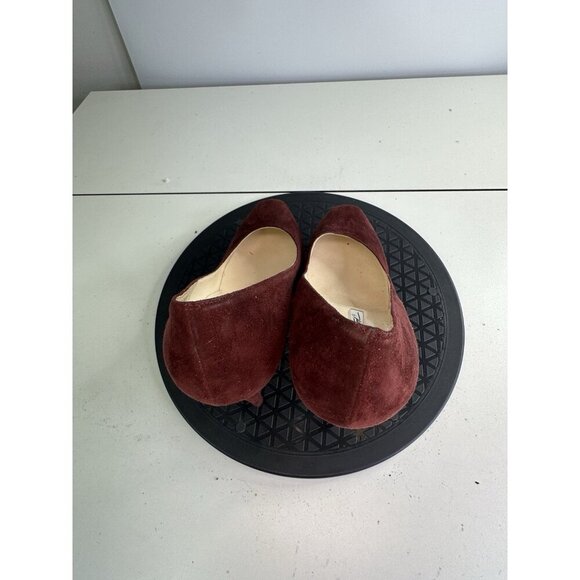 Brian Atwood POWER Burgundy Suede Platform Pumps Shoes Heels 38 / 7.5 US - Picture 3 of 10